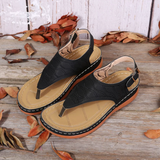 Women's Summer Slip On Sandals - Black - Slip On Sandals - 43 B - PU Leather - image 35