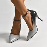 Women's Gradient Color High Stilettos - Red - Gradient Stilettos - PU Patent Leather - image 9