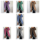 Women's Leopard Print Plush Coat - Khaki - Leopard Print Jacket - XXXL - Polyester - image 8