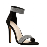 Women's Designer Bling Shimmer Sandals - Apricot - Stiletto Sandals - 43 B - PU Leather - image 26