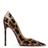Women's Patent Leopard Red Sole Stilettos - Leopard - 12cm - 46 B - Genuine Patent Leather - image 3