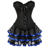 Women's Pretty Tutu Bustier Corset Sets - Black - 1 / Set - 7XL - Polyester - image 1