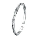 Women's Sterling Silver Celtic Bracelet - Silver - Bracelet - Adjustable - 925 Silver - image 1
