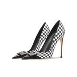Women's Genuine Leather Patent Pumps - Black 1 - 6cm Heel / Stiletto Shoes - 41 B - Genuine Leather - image 14