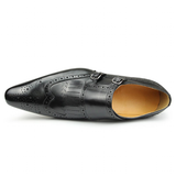 Men's Luxury Leather Formal Dress Shoe - Black - Men's Dress Shoe - 47 B - Genuine Leather - image 8