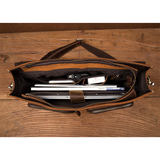 Messenger Bags Men's Leather Laptop Bag - Brown - Men's Bag - Large - Genuine Leather - image 27