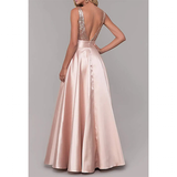 Women's Sequined Formal Prom Dress - Rose Gold - Evening Dress - US22 - Satin/Sequin - image 3