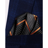 Funki Buys | Neckties | Men's 3 Pcs Brown Orange Striped Tie Set