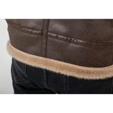 Men's Faux Leather Fleece Bomber Jacket - Black - Men's Jacket - 6XL - Genuine Leather - image 33