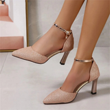 Women's Gold Silver Rose Glitter Shoes - Gold - Formal Sandals - 40 B - PU Leather - image 23