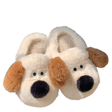 Women's Cute Puppy Slippers - Cream - Full Puppy Slippers - 34-35 - Plush - image 3