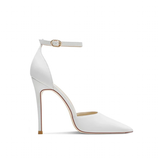 Women's Pointed Toe Matte High Stilettos - Beige - 1 / Matte 12cm - 46 B - Genuine Leather - image 28