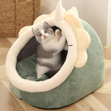 Funki Buys | Pet Beds | Cat Bed Warm Cozy Kitten Cat Cave - Pink - Rabbit / Cat Cave Bed / L / Plush - image 6