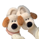 Women's Cute Puppy Slippers - Cream - Full Puppy Slippers - 34-35 - Plush - image 27