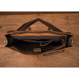 Messenger Bags Men's Leather Laptop Bag - Brown - Men's Bag - Large - Genuine Leather - image 25