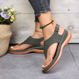 Women's Summer Slip On Sandals - Black - Slip On Sandals - 43 B - PU Leather - image 31