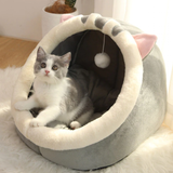 Funki Buys | Pet Beds | Cat Bed Warm Cozy Kitten Cat Cave - Pink - Rabbit / Cat Cave Bed / L / Plush - image 13