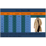 Men's Smart Casual 3/4 Length Overcoat - Beige - Jacket - 4XL - Polyester - image 14
