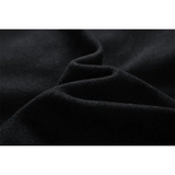 Men's Varsity Stand Collar Bomber Jacket - Black - Bomber Jacket - 4XL - PU Leather - image 20