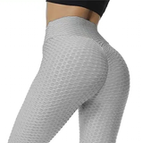 Women's Stretch Push Up Yoga Pants - Light Gray - Pants - XL - image 1
