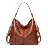 Handbags Women's Leather Shoulder Bag - Brown - Handbag - Medium - Genuine Leather - image 1