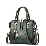 Handbags Women's Crocodile Pattern Tote - Alligator Pattern - Green - Small - PU Leather - image 1