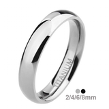 Men's Women's Titanium Bridal Bands - Silver - 1 - 2mm - Wedding Band - 6 - Titanium - image 14