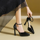 Women's Patent Leather Pointed Toe heels - Red - 12cm Heels - 42 B - Patent Leather - image 23