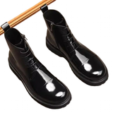 Men's High Quality Leather Chelsea Boots - Black - 1 / Patent / Dress Boots - 45 B - Genuine Leather - image 3