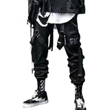 Men's Punk Goth Streetwear Cargo Pants - Black - 1 / Evb60 / Pants - XXXL - Polyester - image 1