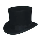 Men's Handcrafted Luxury Formal Top Hats - Gray - Hat 15cm - S(55cm) - Wool - image 1