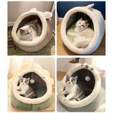 Funki Buys | Pet Beds | Cat Bed Warm Cozy Kitten Cat Cave - Pink - Rabbit / Cat Cave Bed / L / Plush - image 22