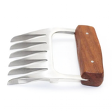 Stainless Steel Wood Meat Claws - Brown - 2pcs Meat Claws - Medium - Stainless Steel/Wood - image 14