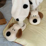 Women's Sweet Cartoon Dog Plush Slipper - Khaki - Dog Slippers - L - Plush - image 15