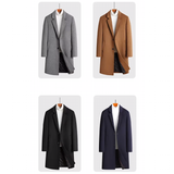 Men's Luxury Wool Blend Trench Coats - Tan / Trench Coat - 4XL - Polyester - image 39