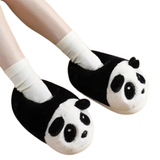 Women's Kawaii Panda Slippers - Black/White - Panda Slippers - 44-45 - Plush - image 2