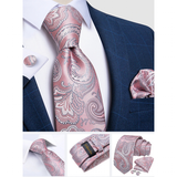 Funki Buys | Neckties | Men's 3 Pcs Stylish Formal Tie Set