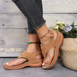 Women's Summer Slip On Sandals - Black - Slip On Sandals - 43 B - PU Leather - image 22