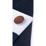 Funki Buys | Neckties | Men's 3 Pcs Rich Dark Brown Silk Tie Set