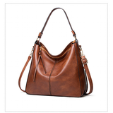 Handbags Women's Leather Shoulder Bag - Brown - Handbag - Medium - Genuine Leather - image 24
