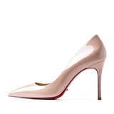 Women's Formal Red Sole Stiletto Pumps - Black - 1 / 12cm Stiletto - 44 B - PU Leather - image 18