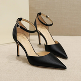 Women's Luxury Satin Stiletto Pumps - Nude - 8 cm Heel / Bow Tie Shoes - 43 B - Satin - image 11