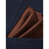 Funki Buys | Neckties | Men's 3 Pcs Rich Dark Brown Silk Tie Set
