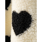 Women's Fuzzy Heart Winter Sweatshirt - Chestnut - Sweater - 2XL - Plush - image 21
