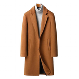 Men's Luxury Wool Blend Trench Coats - Tan / Trench Coat - 4XL - Polyester - image 44
