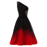 Women's Gradient Chiffon Cocktail Dress - Black/Multi - Dress - 26W - Polyester/Chiffon - image 14