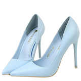 Women's Luxury Pastel Wedding Stilettos - Blue - 1 - 10.5cm - Stilettos - 43 B - PU Leather - image 1