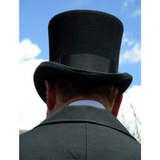 Men's Handcrafted Luxury Formal Top Hats - Gray - Hat 15cm - S(55cm) - Wool - image 4