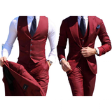 Men's Classy 3 Pcs Slim Fit Formal Suits - Brown - Light Brown / 3 Pcs Slim Fit Suit - 6XL - Polyester - image 31
