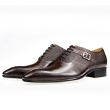 Men's Luxury Leather Brogue Dress Shoe - Auburn - Men's Dress Shoe - 48 B - Genuine Leather - image 24